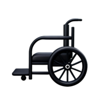 wheelchair 3d rendering icon illustration png