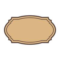 Retro Label Element Vector . Vintage Label Element .