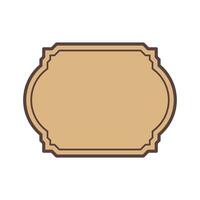 Retro Label Element Vector . Vintage Label Element .