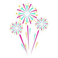 Fireworks Happy New Years Element Vector . Firework Festive Celebration .