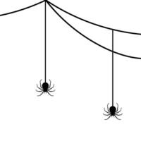 Spider Halloween Decoration Element Vector Background .