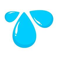 Blue Water Icon Illustration . Water Symbol Icon Element Vector .