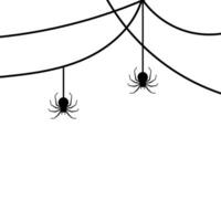 Spider Halloween Decoration Element Vector Background .
