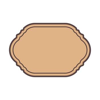 Retro Label Element Vector . Vintage Label Element .