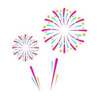 Fireworks Happy New Years Element Vector . Firework Festive Celebration .