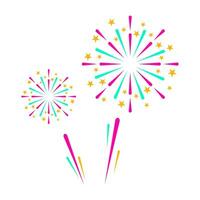 Fireworks Happy New Years Element Vector . Firework Festive Celebration .