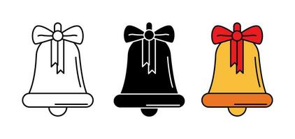 Christmas Bell Icon Vector . Christmas Decoration .