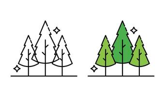 Forest Icon Element Vector . Tree Icon .