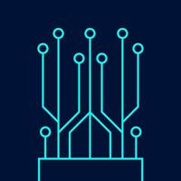 Digital Circuit Board Vector . Circuit Board Technology .