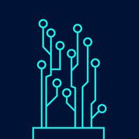 Digital Circuit Board Vector . Circuit Board Technology .