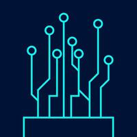 Digital Circuit Board Vector . Circuit Board Technology .