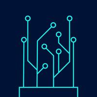 Digital Circuit Board Vector . Circuit Board Technology .