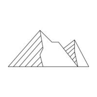 Line Mountain Element Vector .