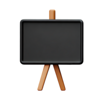 blackboard 3d rendering icon illustration png