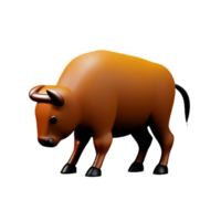 buffel 3d tolkning ikon illustration png