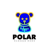 polar degradado vistoso vector