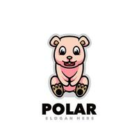 Polar mascot cartoon vector