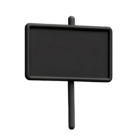 blackboard 3d rendering icon illustration png