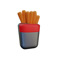 snacks 3d rendering icon illustration png