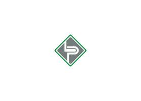 diseño de logotipo de letra lp con plantilla de icono de vector moderno creativo