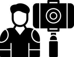 diseño de icono de vector de vlogger