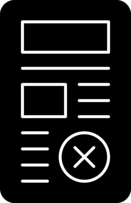Delete Vector Icon Design