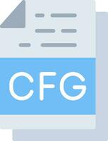 Cfg File Format Vector Icon Design