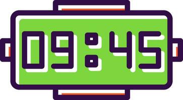 Digital clock Vector Icon Design