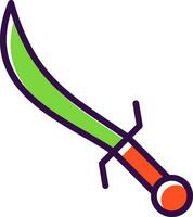 diseño de icono de vector de espada