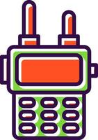 Walkie talkie Vector Icon Design