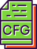 Cfg File Format Vector Icon Design