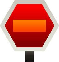 Road sign Vector Icon Design