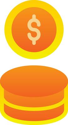 Coin Vector Icon Design
