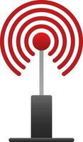 Radio antenna Vector Icon Design