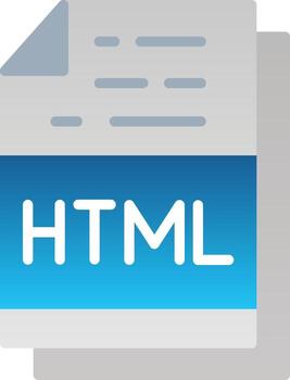 Html File Format Vector Icon Design