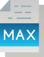 Max File Format Vector Icon Design