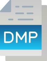 Dmp File Format Vector Icon Design