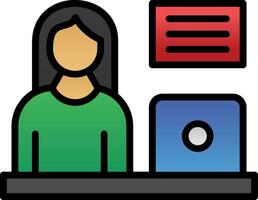 Blogger Vector Icon Design