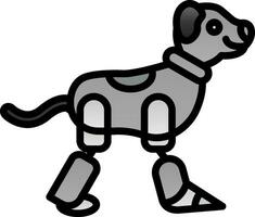 Robot dog Vector Icon Design