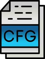 Cfg File Format Vector Icon Design