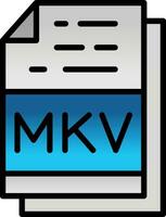 mkv vector icono diseño