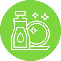 Dish washing Vector Icon Design