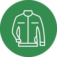 Leather jacket Vector Icon Design