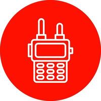 diseño de icono de vector de walkie talkie