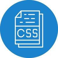 Css File Format Vector Icon Design