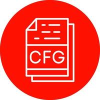 Cfg File Format Vector Icon Design