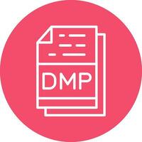 Dmp File Format Vector Icon Design