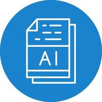 AI File Format Vector Icon Design