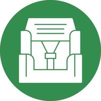 Car seat Vector Icon Design