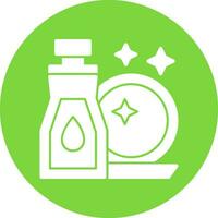 Dish washing Vector Icon Design